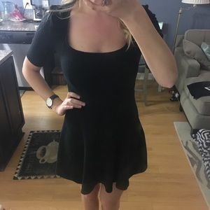 Urban outfitters textured black dress